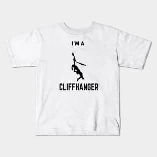 I'm a cliffhanger climbing design Kids T-Shirt